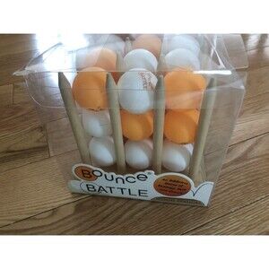 Bounce Battle White Orange Ping Pong Ball Game